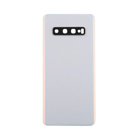 Back Cover+Camera Lens Samsung Galaxy S10/G973 White Back Cover+Camera Lens Samsung Galaxy S10/G973 White